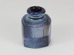 Franz Josef Altenburg Franz Josef Altenburg Blue Ceramic Art Vase Austria 1980s - 4125595