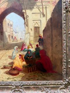 Franz Richard Unterberger Orientalist Painting of Cairo by Austrian Artist Franz Richard Unterberger - 4273672