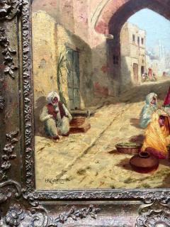 Franz Richard Unterberger Orientalist Painting of Cairo by Austrian Artist Franz Richard Unterberger - 4273674