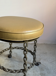 Franz West Chain Link Swivel Stool in the Style of Franz West - 4563103