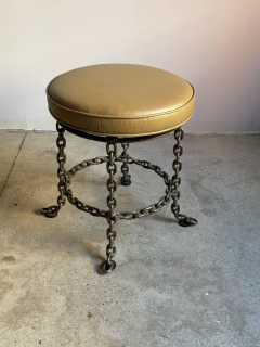 Franz West Chain Link Swivel Stool in the Style of Franz West - 4563104