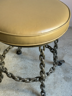 Franz West Chain Link Swivel Stool in the Style of Franz West - 4563109
