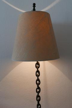 Franz West Mid Century Modern Franz West Style Wrought Iron Chain Floor Lamp 1960s Germany - 1941791