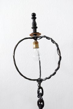 Franz West Mid Century Modern Franz West Style Wrought Iron Chain Floor Lamp 1960s Germany - 1941794