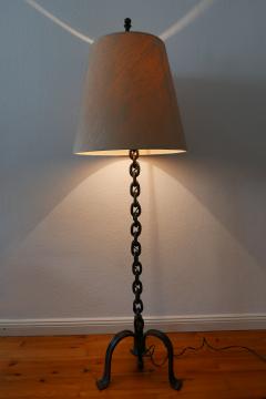 Franz West Mid Century Modern Franz West Style Wrought Iron Chain Floor Lamp 1960s Germany - 1941795