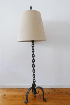 Franz West Mid Century Modern Franz West Style Wrought Iron Chain Floor Lamp 1960s Germany - 1941797