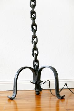 Franz West Mid Century Modern Franz West Style Wrought Iron Chain Floor Lamp 1960s Germany - 1941803