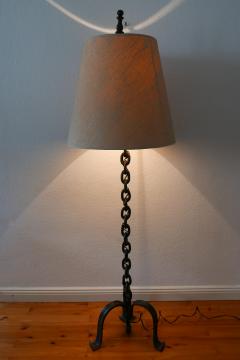 Franz West Mid Century Modern Franz West Style Wrought Iron Chain Floor Lamp 1960s Germany - 1941805