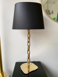 Franz West Pair of Brass Chain Lamps Italy 1990s - 1041337