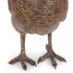Franz Xaver Bergmann A large Viennese antique cold painted bronze bird model attr Bergman - 3062728