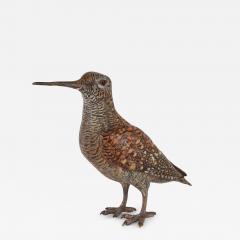 Franz Xaver Bergmann A large Viennese antique cold painted bronze bird model attr Bergman - 3064719