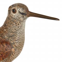Franz Xaver Bergmann A large cold painted bronze Viennese model of a woodcock by Bergman - 2726788