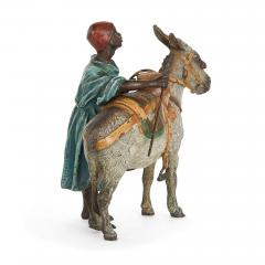 Franz Xaver Bergmann Antique Austrian Orientalist bronze donkey by Bergman - 3585819