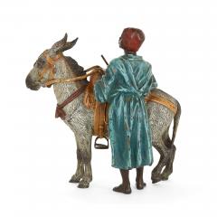 Franz Xaver Bergmann Antique Austrian Orientalist bronze donkey by Bergman - 3585820