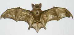 Franz Xaver Bergmann Rare Bronze Bat Bell - 315692