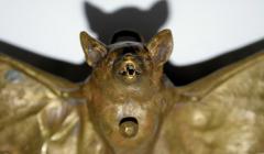 Franz Xaver Bergmann Rare Bronze Bat Bell - 315694