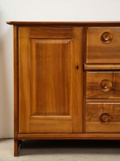 Franz Xaver Sproll Solid Walnut Sproll Sideboard with Interior Desk Drawers Cabinet 1950s - 2267579