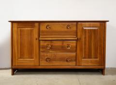 Franz Xaver Sproll Solid Walnut Sproll Sideboard with Interior Desk Drawers Cabinet 1950s - 2267581