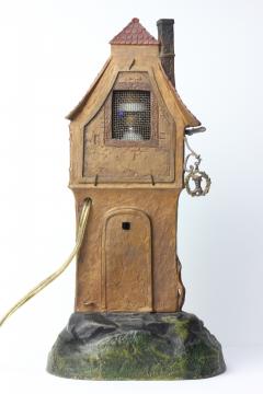 Franz Xavier Bergmann Cobbler House Cold Painted Bronze Lamp by Franz Xavier Bergmann Austria 1910 - 4319869