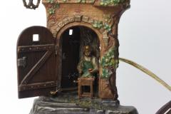 Franz Xavier Bergmann Cobbler House Cold Painted Bronze Lamp by Franz Xavier Bergmann Austria 1910 - 4319871