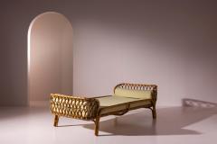 Fratelli Castano Bamboo and Rattan Daybed by Fratelli Castano Italy 1960s - 4522725