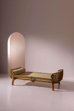 Fratelli Castano Bamboo and Rattan Daybed by Fratelli Castano Italy 1960s - 4522757