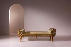 Fratelli Castano Bamboo and Rattan Daybed by Fratelli Castano Italy 1960s - 4522758