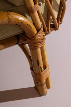 Fratelli Castano Bamboo and Rattan Daybed by Fratelli Castano Italy 1960s - 4522763