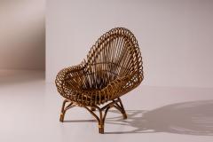 Fratelli Castano Fratelli Castano bamboo and rattan lounge chairs Italy 1960s - 4342317