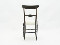 Fratelli Levaggi Rare pair of Campanino Chiavari walnut chairs by Fratelli Levaggi 1950 - 1595520