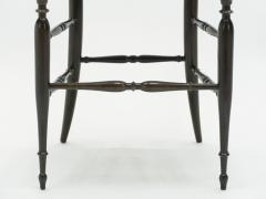 Fratelli Levaggi Rare pair of Campanino Chiavari walnut chairs by Fratelli Levaggi 1950 - 1595521