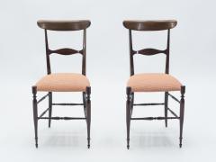 Fratelli Levaggi Rare set of four Campanino Chiavari walnut chairs by Fratelli Levaggi 1950 - 1581480