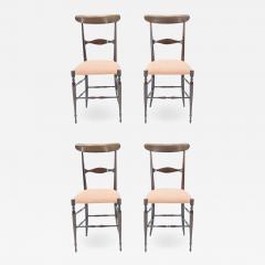 Fratelli Levaggi Rare set of four Campanino Chiavari walnut chairs by Fratelli Levaggi 1950 - 1594953