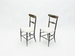 Fratelli Levaggi Rare set of four Campanino Chiavari walnut chairs by Fratelli Levaggi 1950 - 1591508