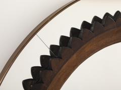 Fratelli Marelli Fratelli Marelli for Framar Hand Carved Walnut Mirror Italy circa 1940s - 4420698