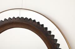 Fratelli Marelli Fratelli Marelli for Framar Hand Carved Walnut Mirror Italy circa 1940s - 4420703