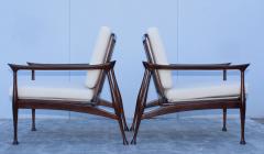 Fratelli Reguitti Fratelli Reguitti Attributed Italian Walnut Lounge Chairs - 1828188