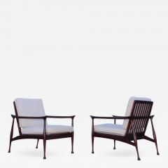 Fratelli Reguitti Fratelli Reguitti Attributed Italian Walnut Lounge Chairs - 1829418