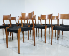 Fratelli Reguitti Mid Century Modern Set of 12 Dining Chairs by Fratelli Reguitti Italy 1950s - 3353207