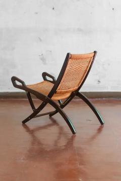 Fratelli Reguitti Pair of folding armchairs Gio Ponti mod Ninfea prod Fratelli Reguitti 1950s - 3707632