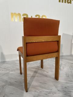 Fratelli Saporiti Set of 4 Unique Wood Dining Chairs By F lli Saporiti 1960s - 3572890