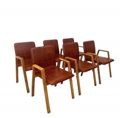 Fratelli Saporiti Set of 6 Mid Century Italian Dining Chairs by F lli Saporiti 1960 - 3286243