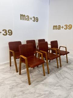 Fratelli Saporiti Set of 6 Mid Century Italian Dining Chairs by F lli Saporiti 1960 - 3286266