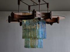 Fratelli Toso Large Fratelli Toso Chandelier with Laguna Glass - 4743291