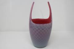 Fratelli Toso Murano Glass Vase in Pink Bullicante - 2018290