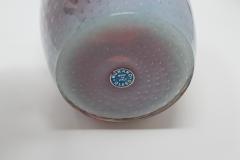 Fratelli Toso Murano Glass Vase in Pink Bullicante - 2018291