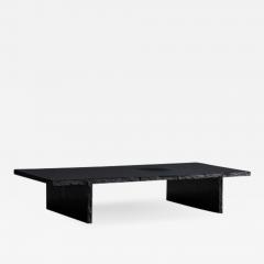 Fre de ric Saulou Black Slate Sculpted Low Table by Frederic Saulou - 1414575