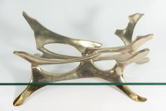 Fred Brouard Rare Sculptural Bronze Side Table by Fred Brouard - 895923