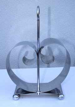Fred Farr For Revere Chrome Art Deco Magazine Holder - 1046148