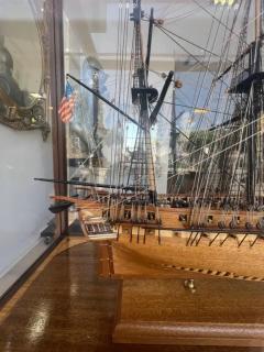 Fred Nagel A Polychrome Ship Model of the American Frigate USS Constitution Old Ironsides - 3914912